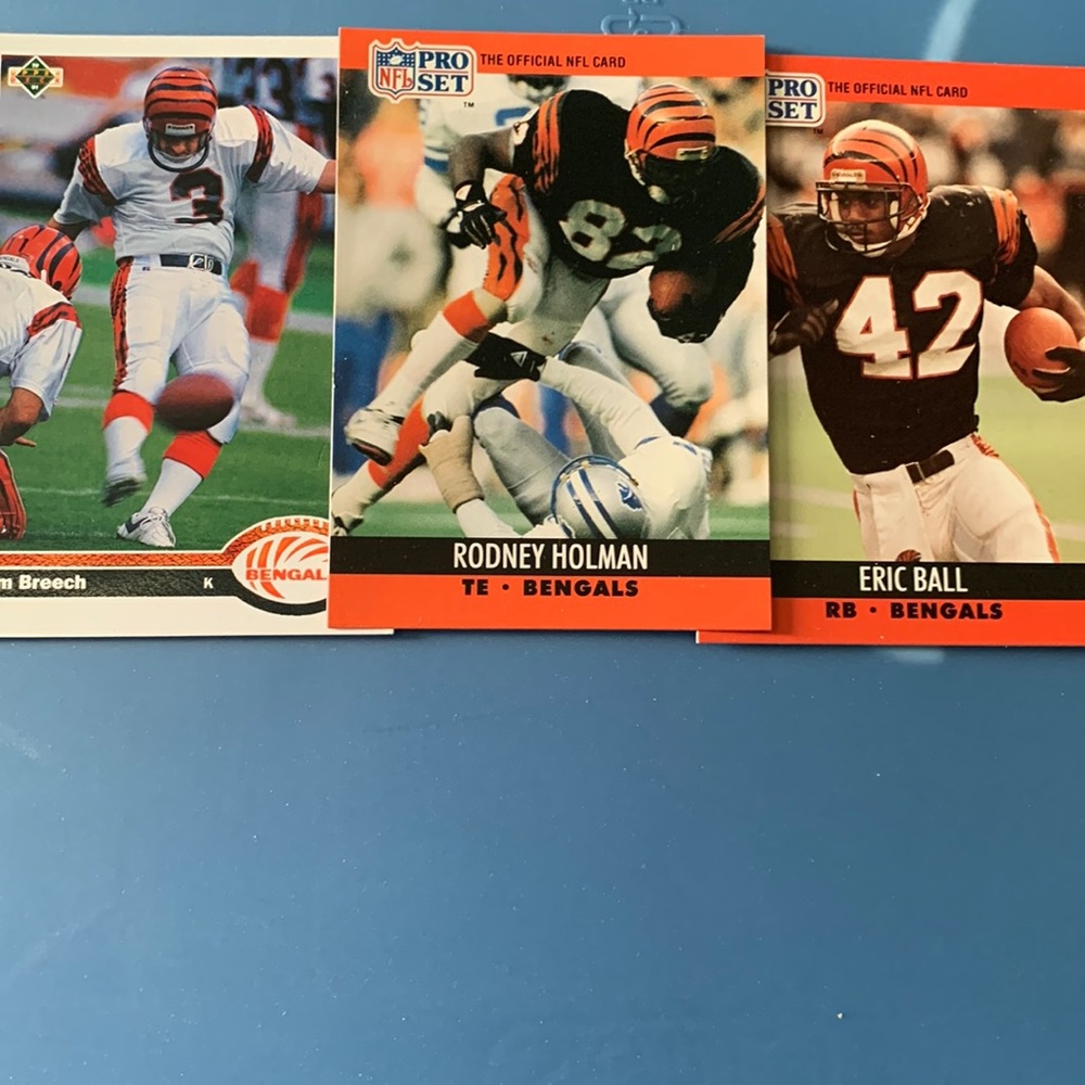 Cincinnati Bengals old school football cards